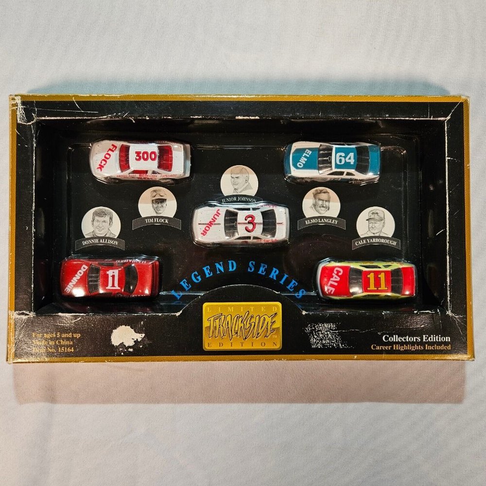 Limited Trackside Edition NASCAR Legend Series Collectors Edition 5 Car Set NIB